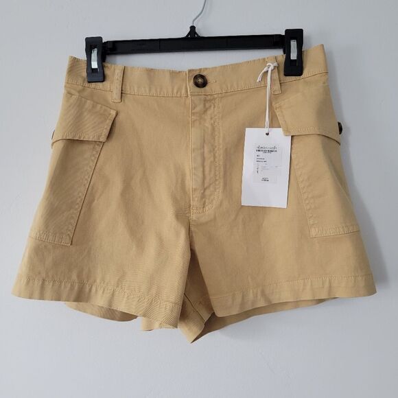 NWT Frame High Waist Patch Pockets Utility Shorts - Picture 4 of 9
